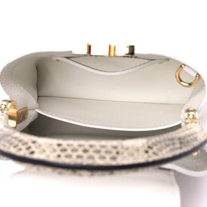 Louis Vuitton Taurillon Ayers Capucines Mini White Snow White 5 of 8