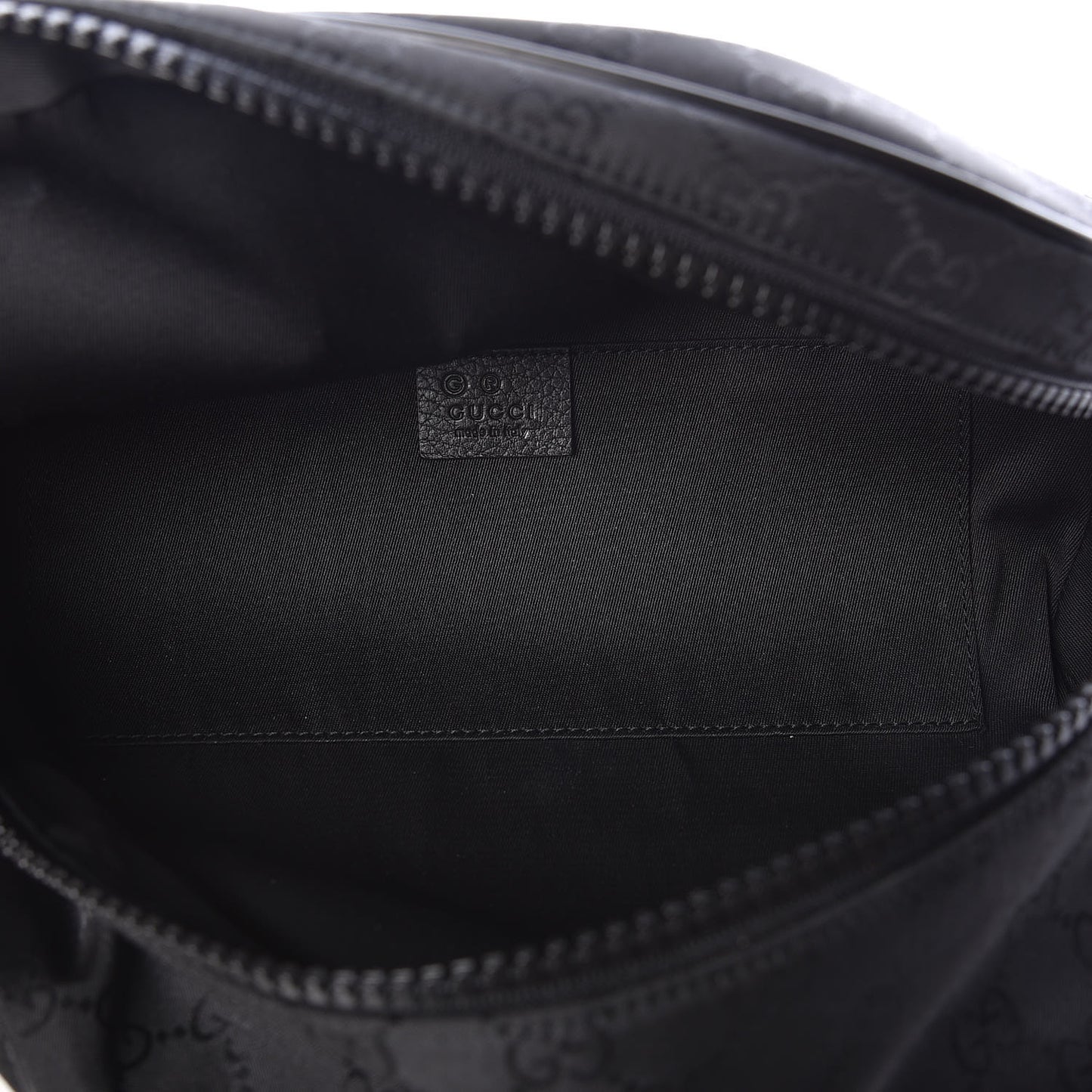 Nylon Monogram Fanny Pack Belt Bag Black