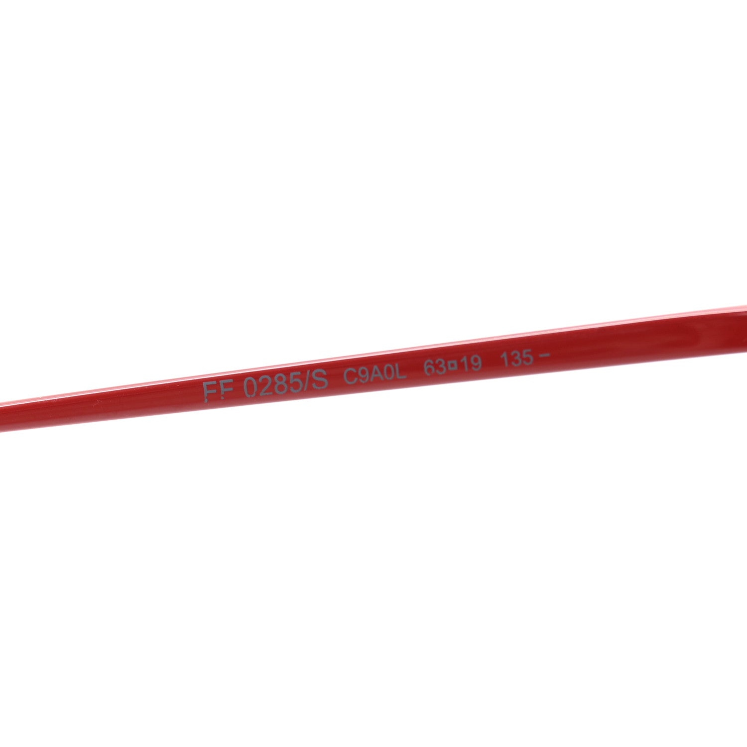 Fendi Metal F is Fendi Printed Run Away Round Frame Sunglasses FF 0285/S Red 6 of 8