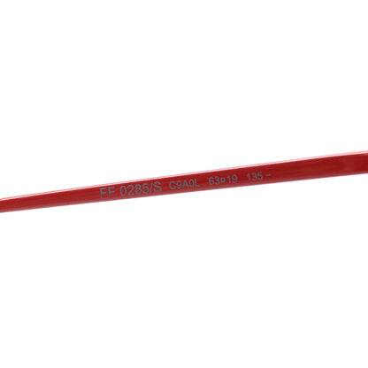 Fendi Metal F is Fendi Printed Run Away Round Frame Sunglasses FF 0285/S Red 6 of 8