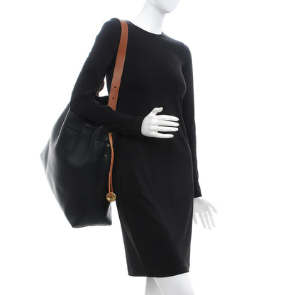 Tom Ford Calfskin Fisherman Hook Drawstring Hobo Bag Black 2 of 7