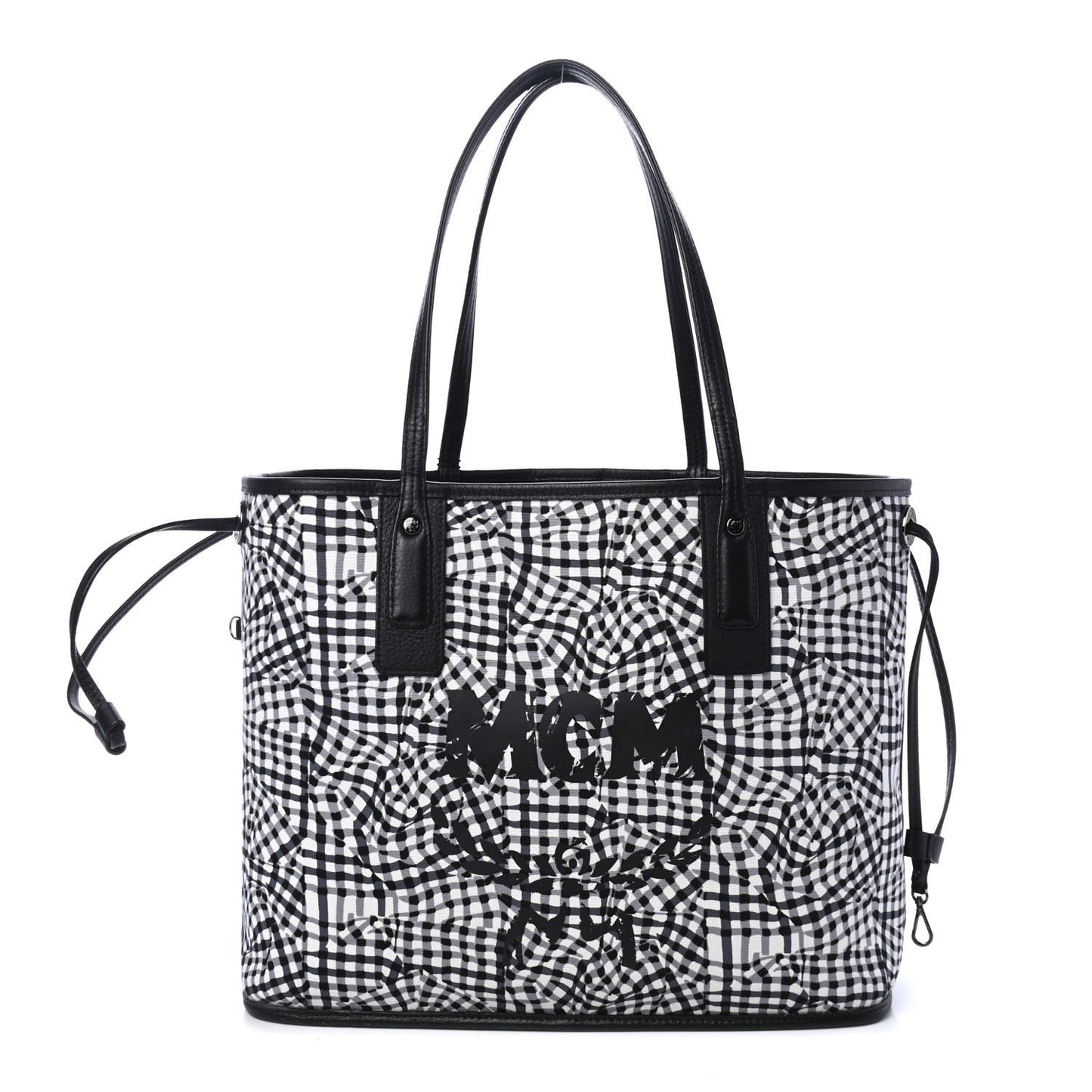 Visetos Medium Liz Reversible Shopper Tote Black