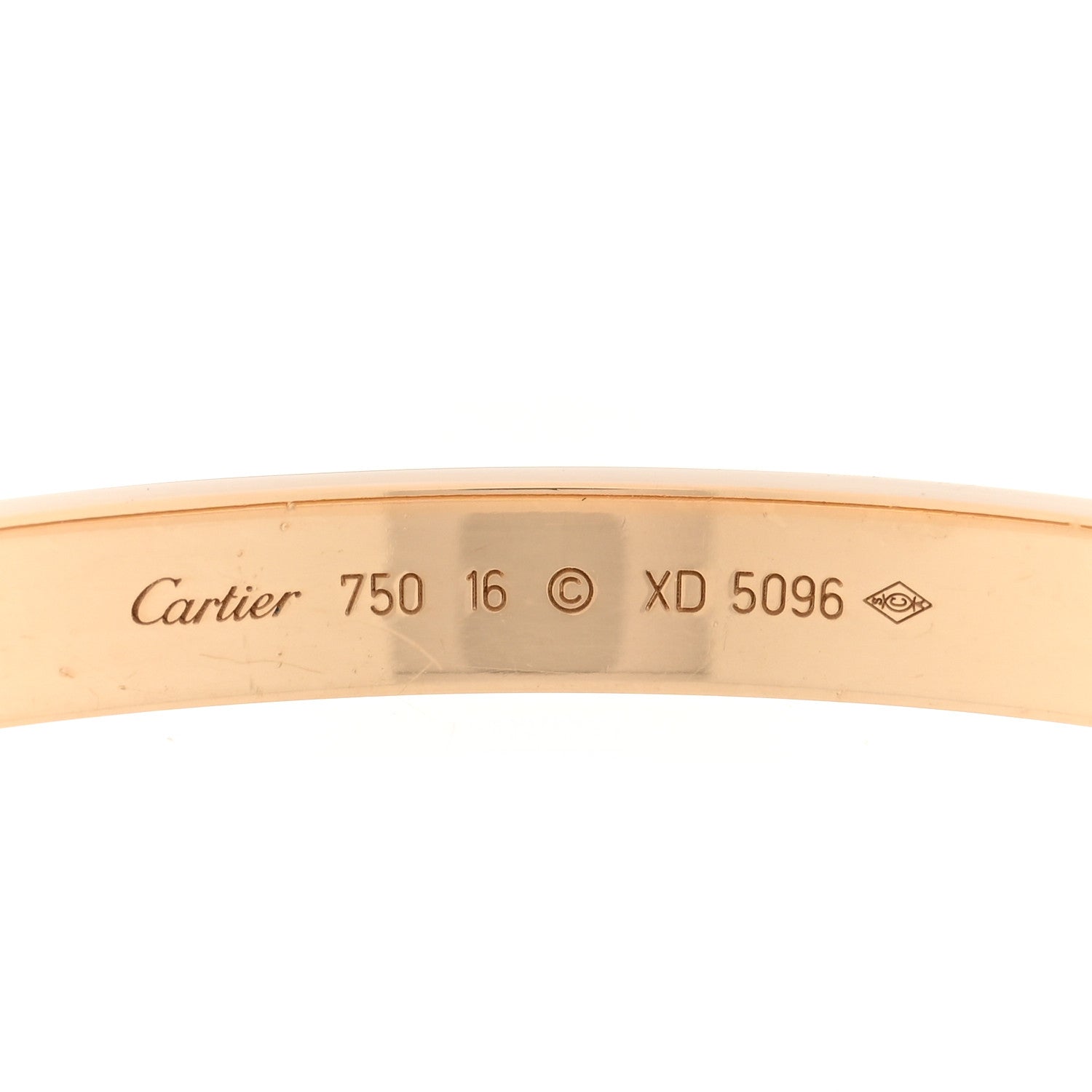 Cartier 18K Yellow Gold LOVE Bracelet 16 3 of 5