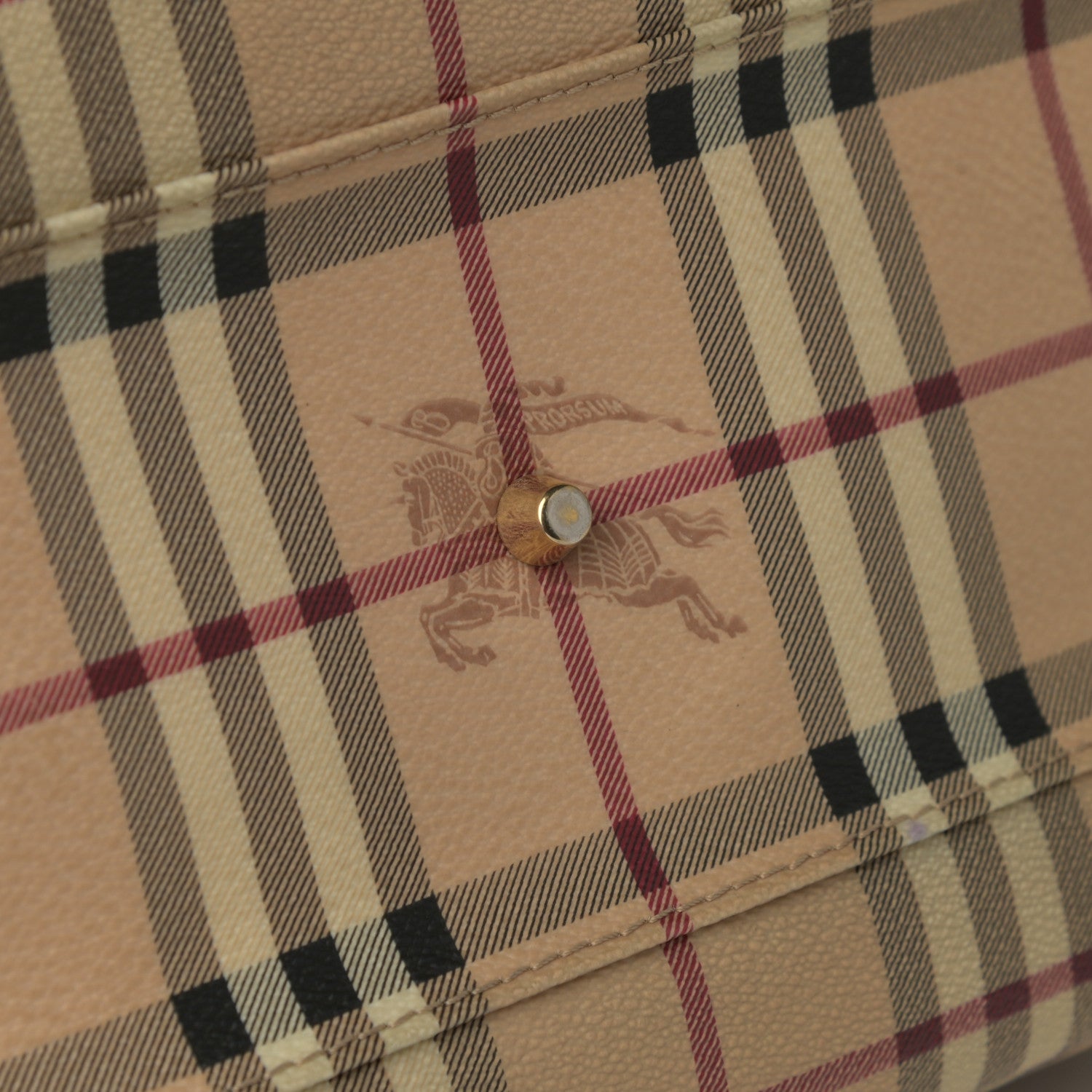 Burberry Haymarket Check Small Canterbury Tote Chocolate 12 of 13