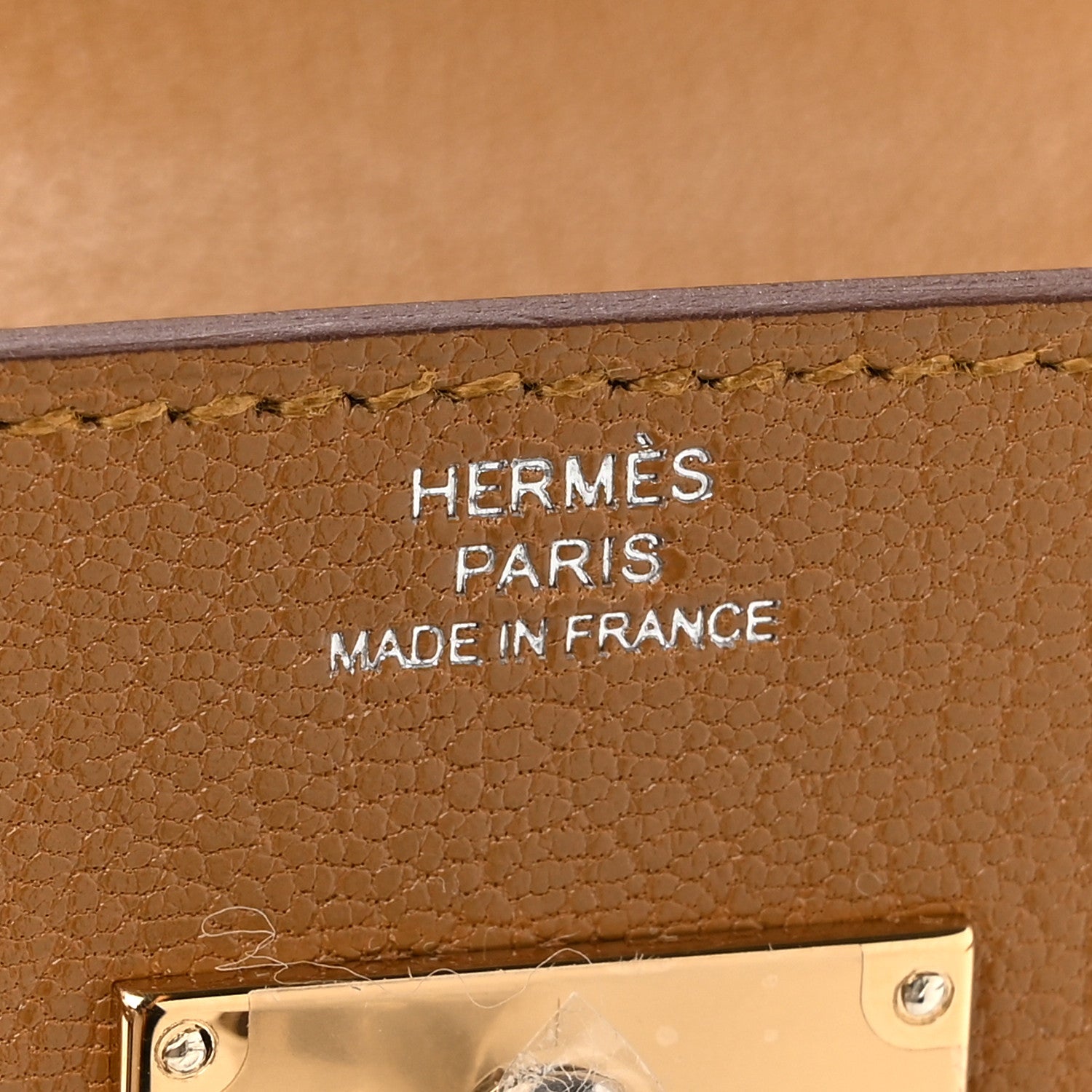 Hermes Chevre Chamkila Kelly Wallet To Go Caramel 6 of 11