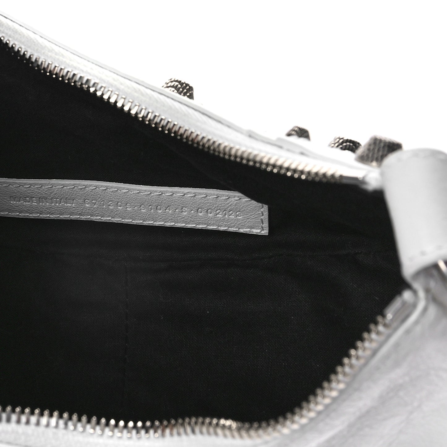 Agneau Arena Le Cagole Shoulder Bag XS Optic White