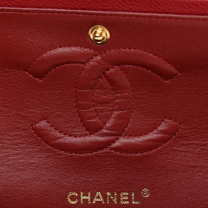 Chanel Caviar Quilted Medium Double Flap Red 8 of 11