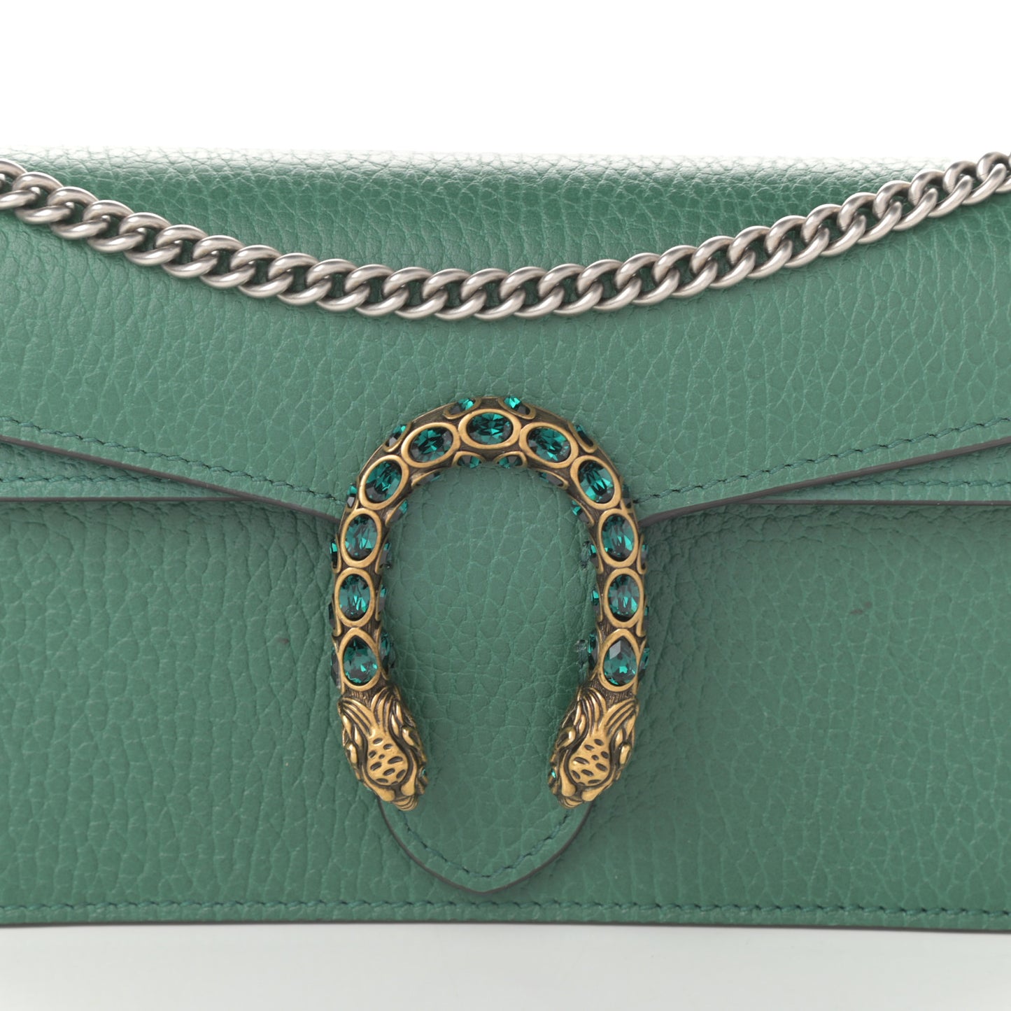 Calfskin Super Mini Dionysus Shoulder Bag Emerald