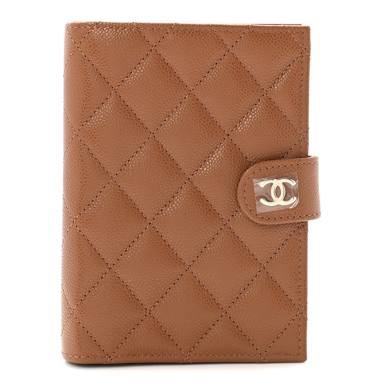 Chanel Caviar Quilted Passport Holder Camel 1 of 8