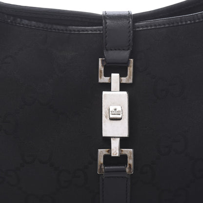 Gucci Monogram Small Jackie O Hobo Black 19 of 21