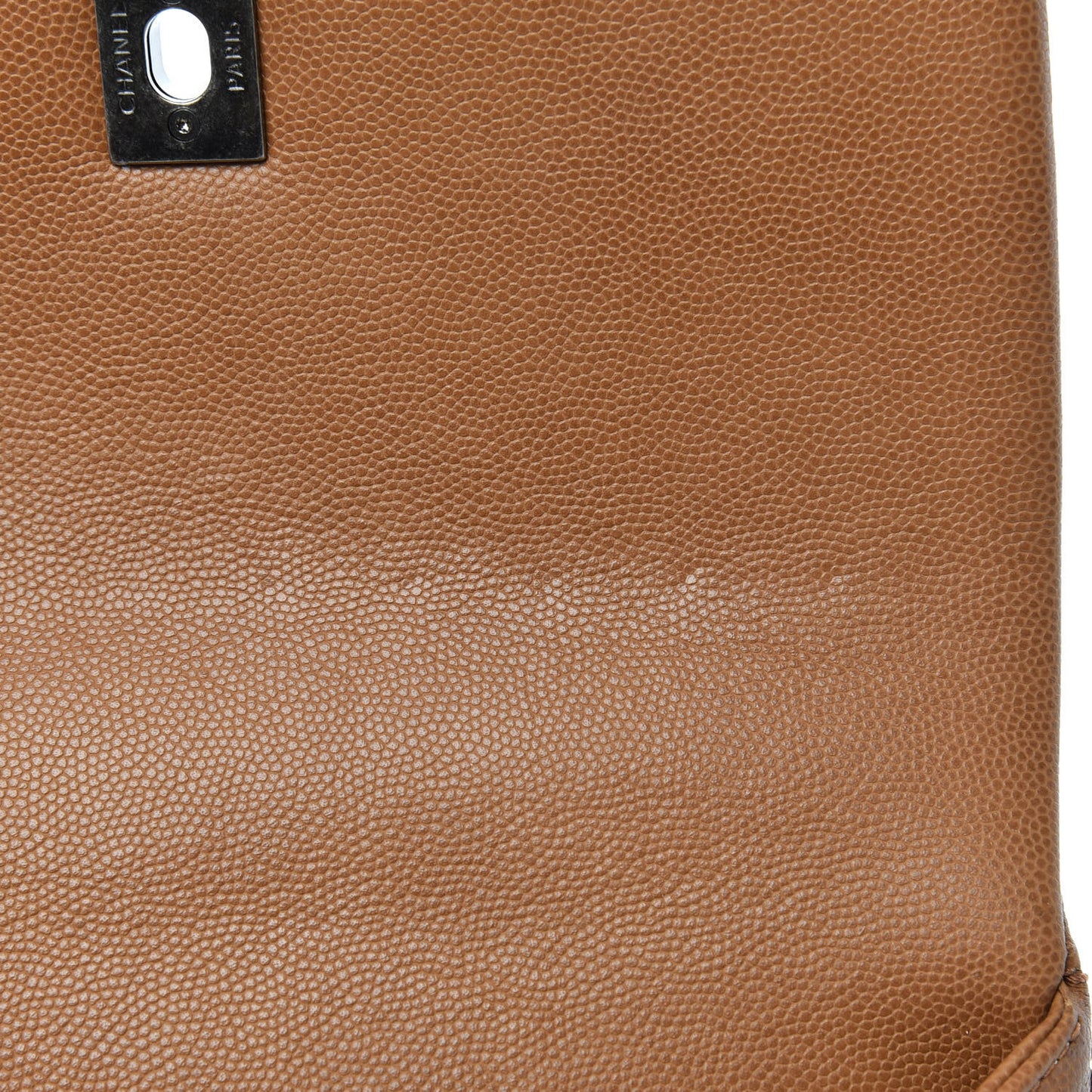 Caviar Quilted Mini Coco Handle Flap Camel