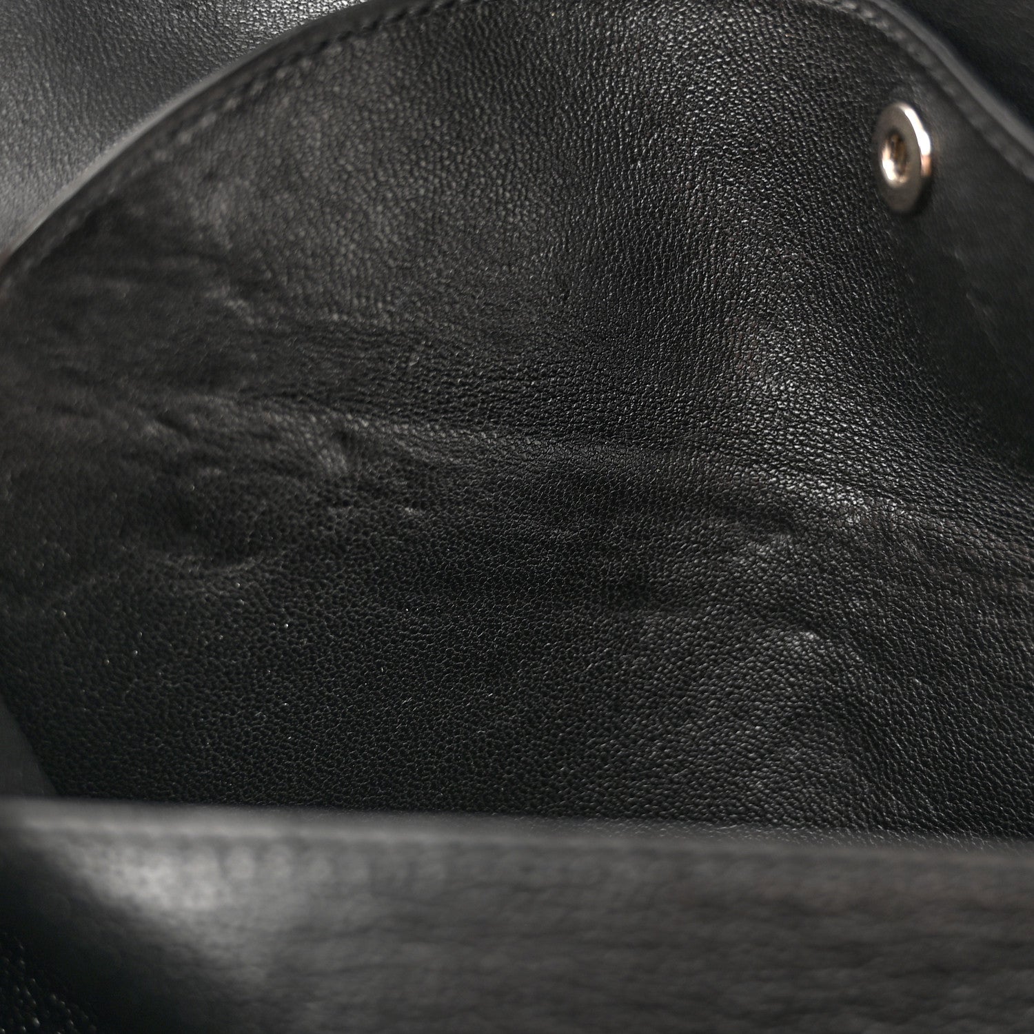 Hermes Chevre Mysore Verrou Clutch Black 8 of 14