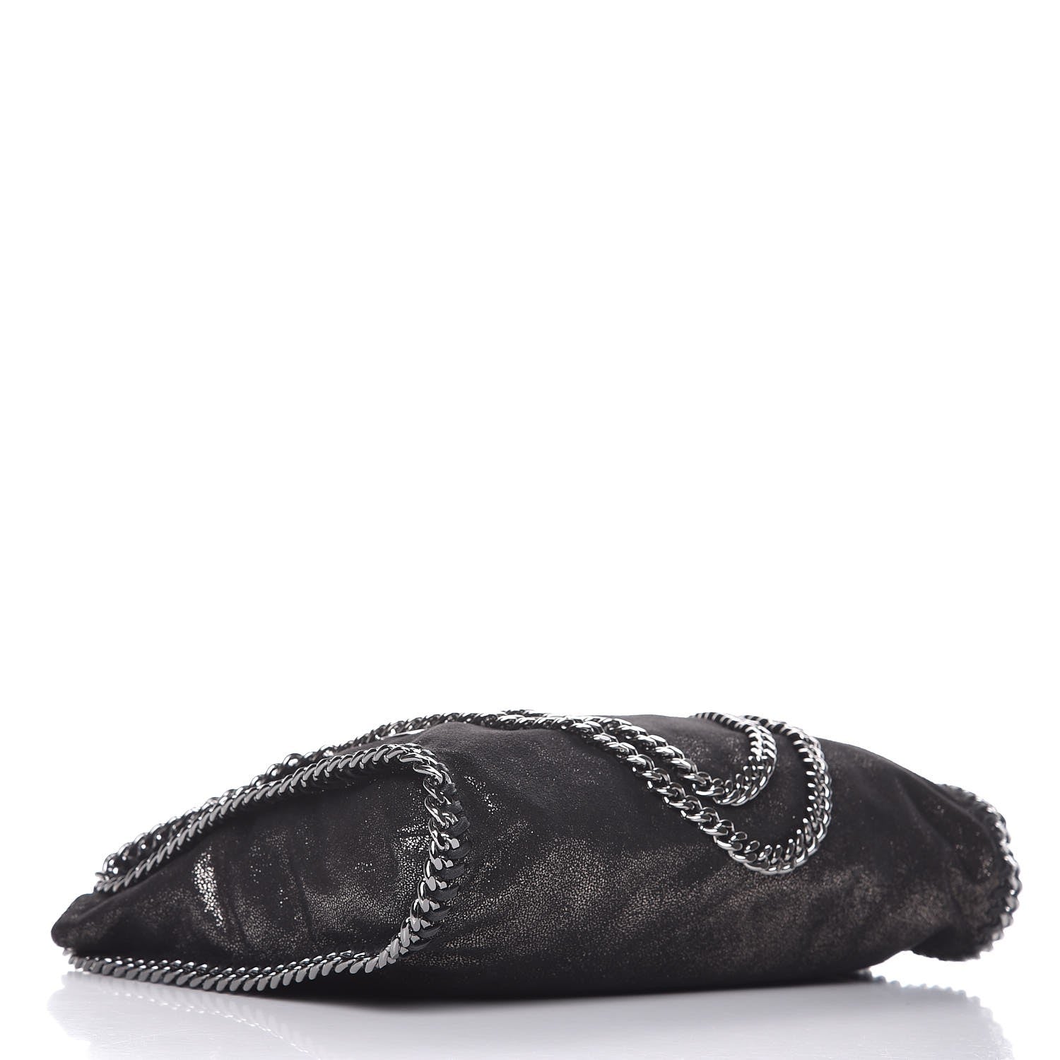 Stella McCartney Metallic Shaggy Deer Small Falabella Tote Black 4 of 11