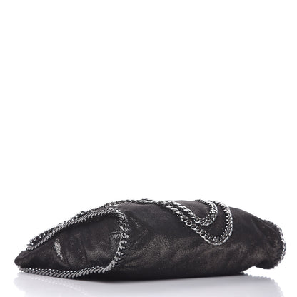 Stella McCartney Metallic Shaggy Deer Small Falabella Tote Black 4 of 11