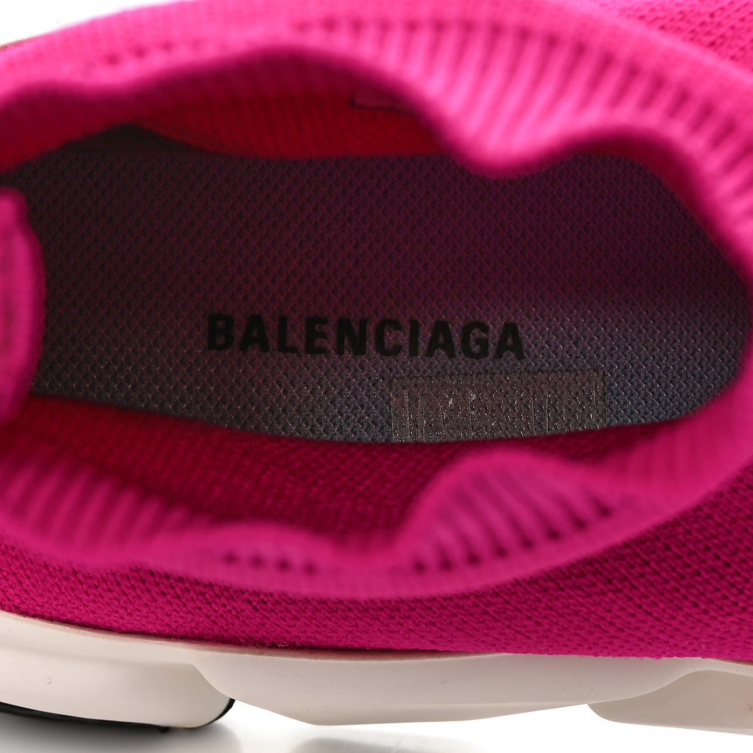 Balenciaga Neoprene Knit Womens Speed Sneakers 37 Rose Fuchsia 7 of 9