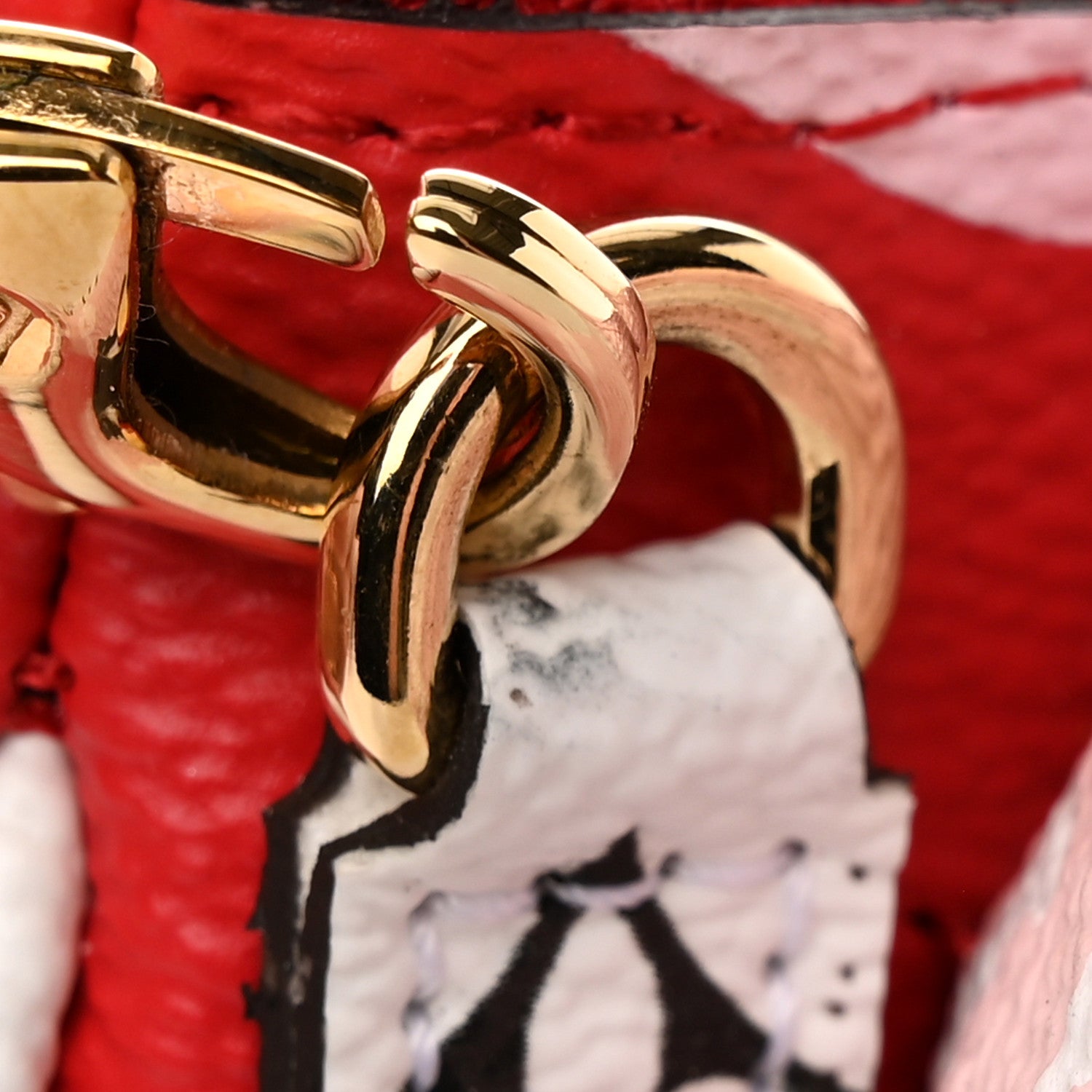 Louis Vuitton Monogram Giant Double Zip Pochette Rouge 12 of 13