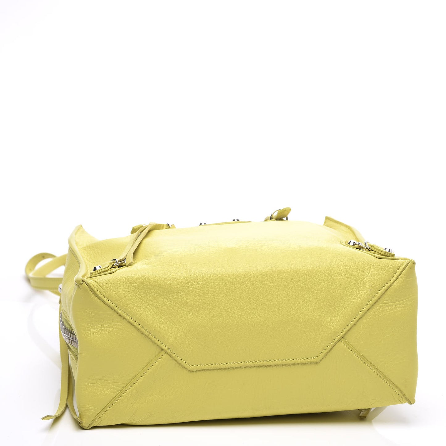 Calfskin Papier Mini A4 Jaune Poussin