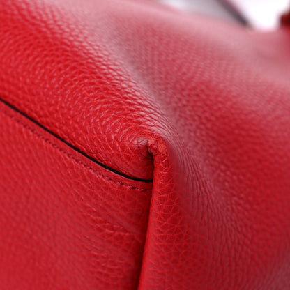 Gucci Pebbled Calfskin Medium Soho Chain Shoulder Bag Tabasco Red 9 of 12