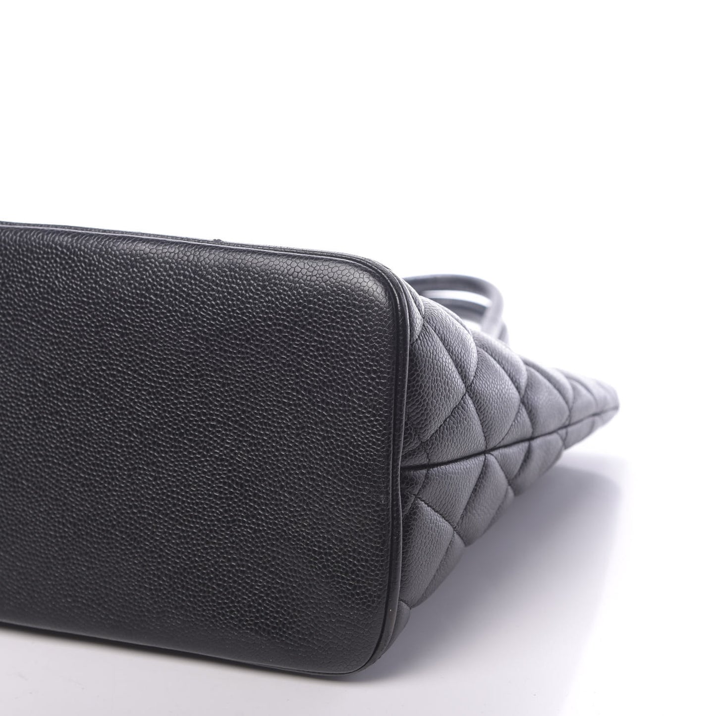 Caviar Quilted Medallion Tote Black