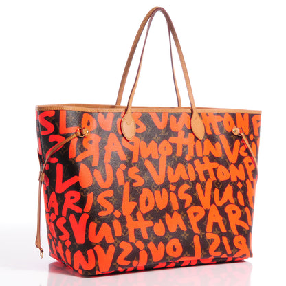 Louis Vuitton Monogram Graffiti Neverfull GM Orange 3 of 7