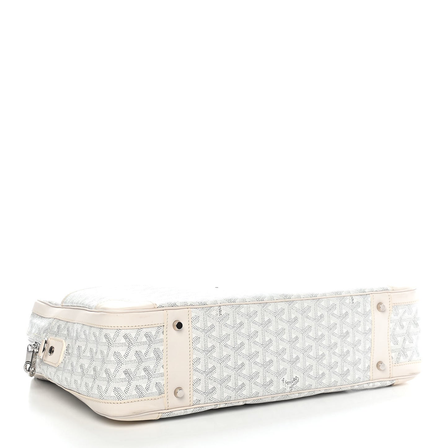 Goyardine Ambassade MM Briefcase White