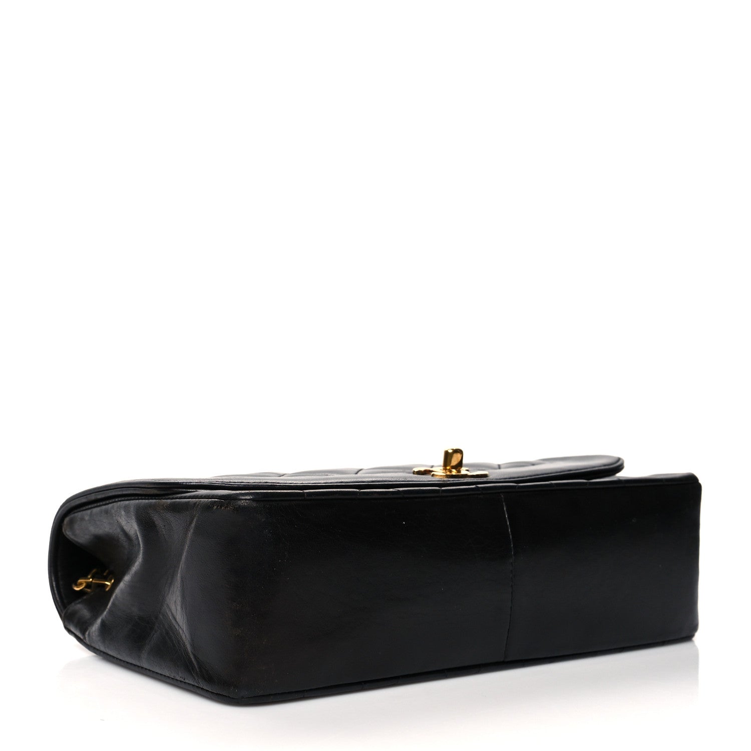 Chanel Lambskin Quilted Medium Single Flap Black 3 of 9