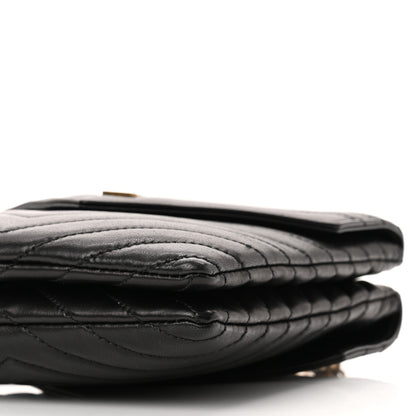 Saint Laurent Lambskin Quilted Double Flap Bag Black 10 of 10
