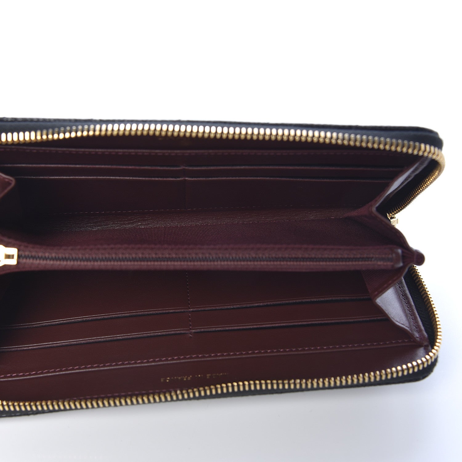 Chanel Caviar Quilted Large Gusset Zip Around Wallet Black 5 of 9