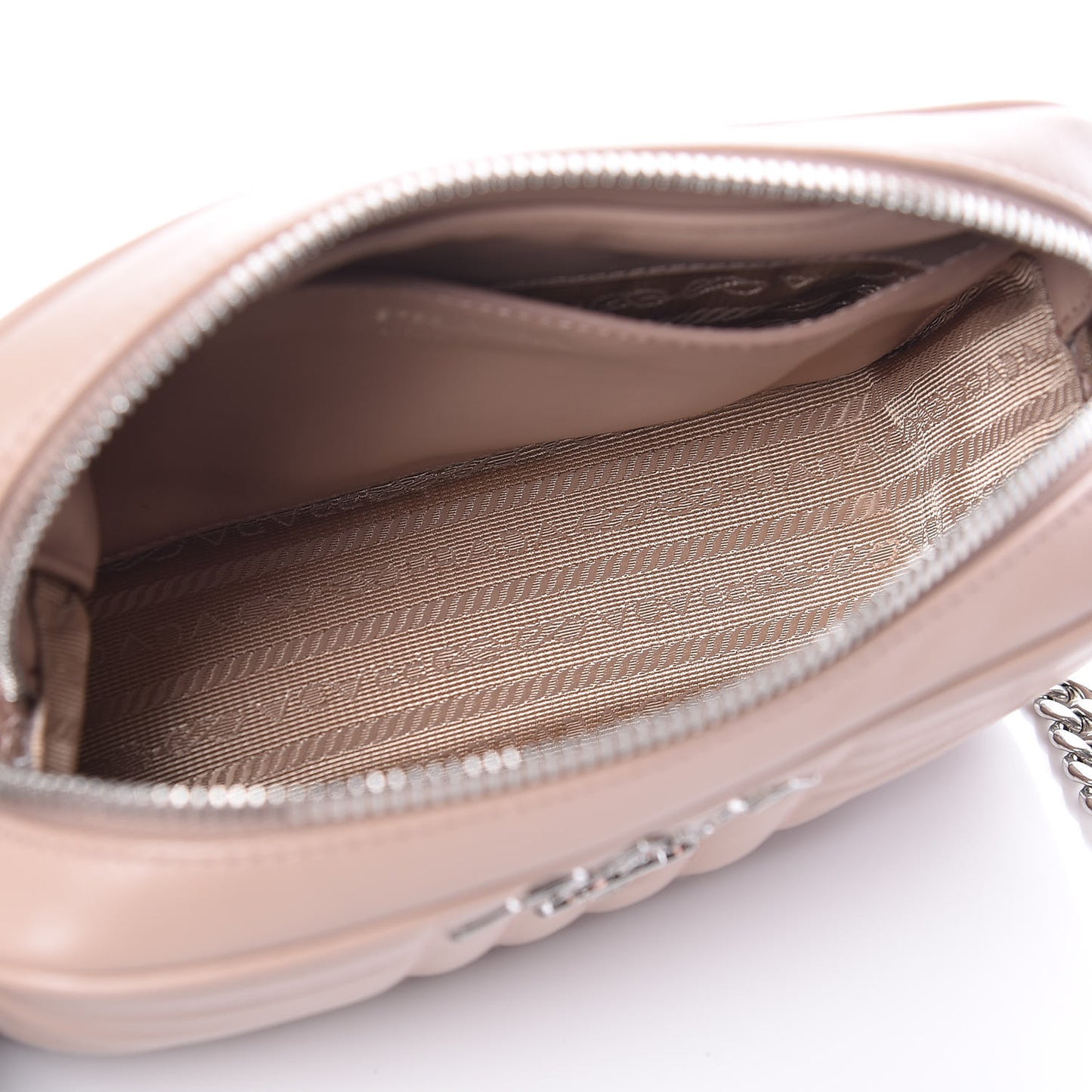 Soft Calfskin Diagramme Crossbody Bag Cipria