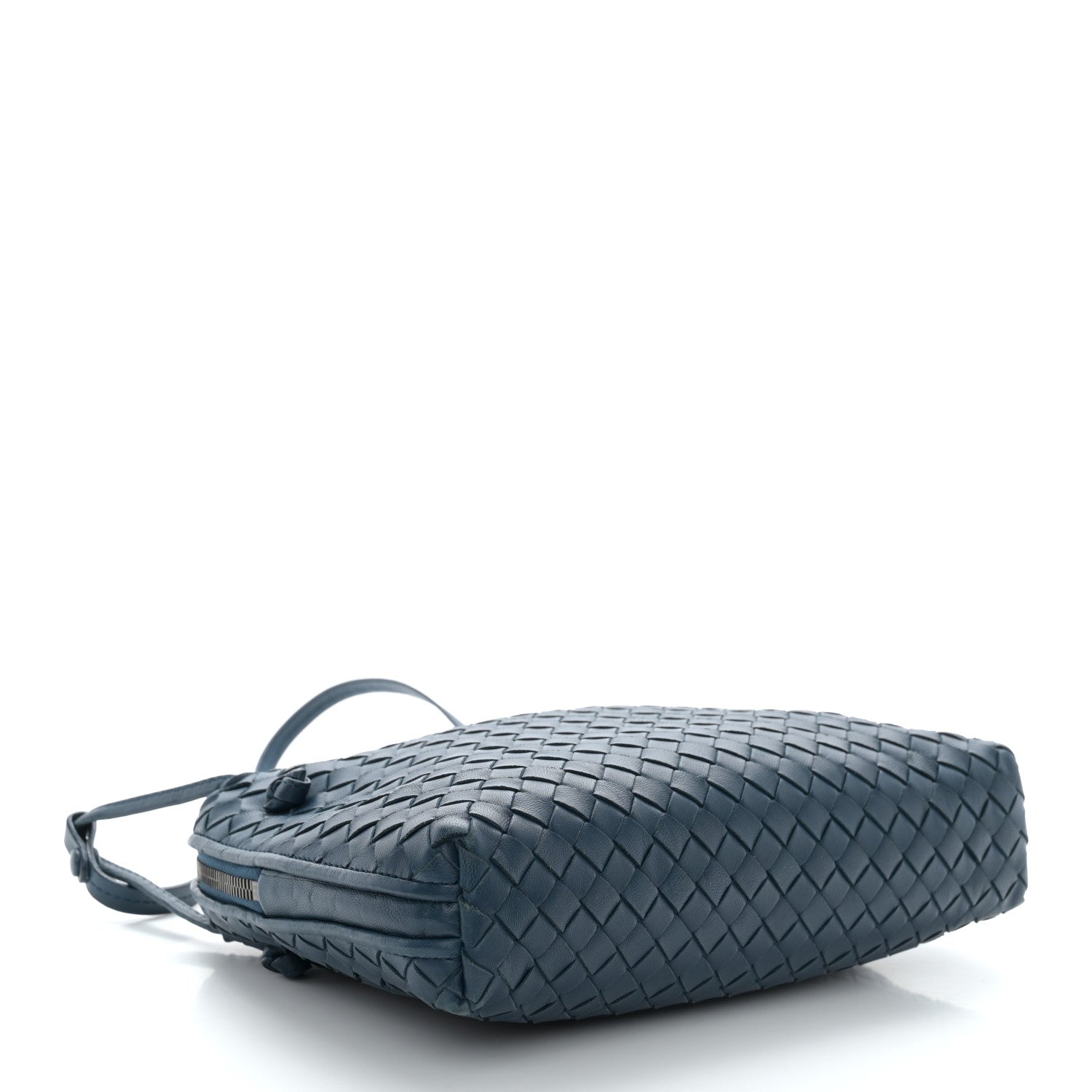 Bottega Veneta Nappa Intrecciato Nodini Crossbody Messenger Blue 5 of 12