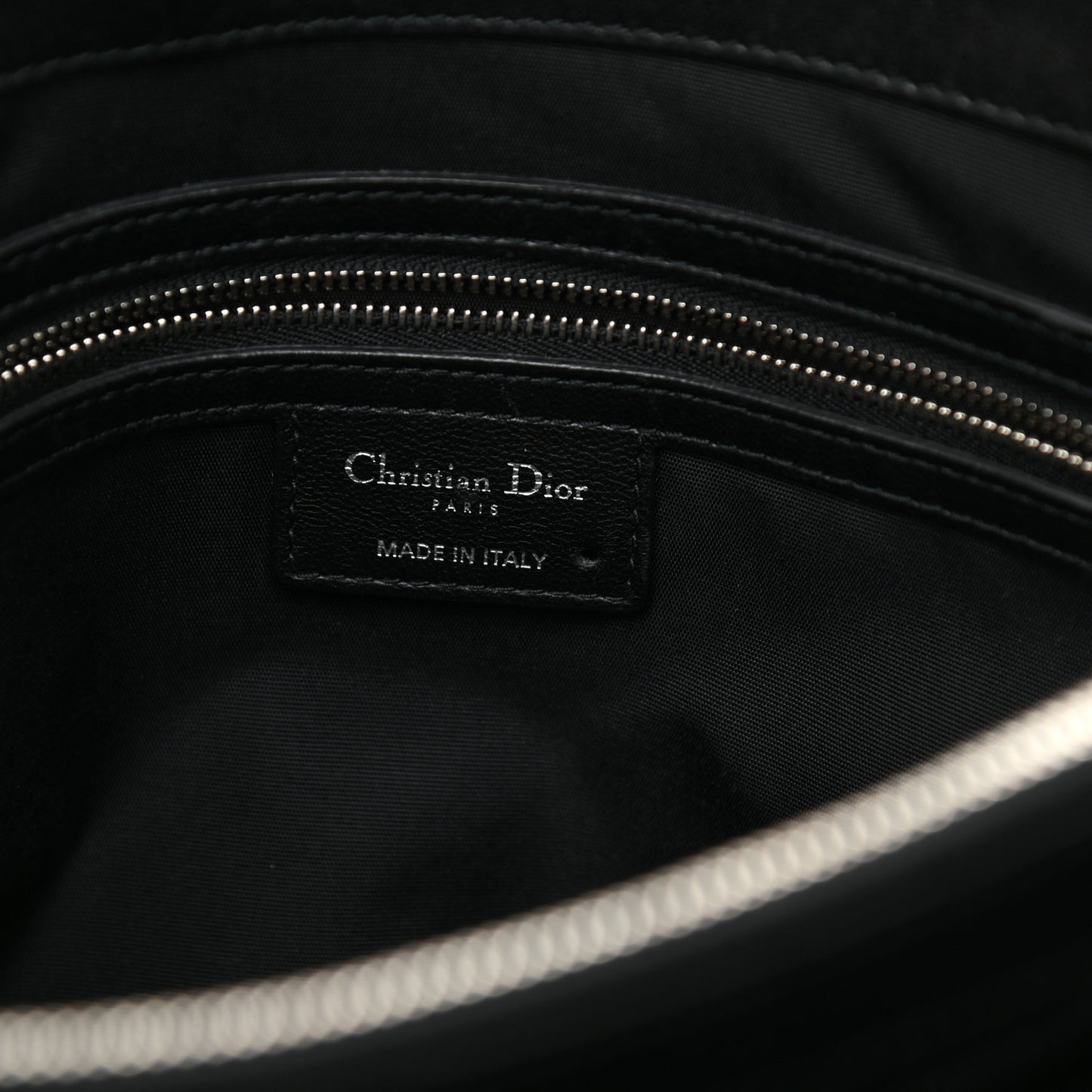 Lambskin Cannage Medium Dior Soft Shopping Tote Black
