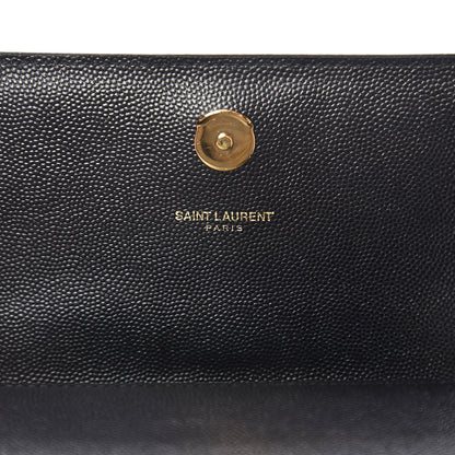 Saint Laurent Grain De Poudre Small Monogram Kate Satchel Black 7 of 8