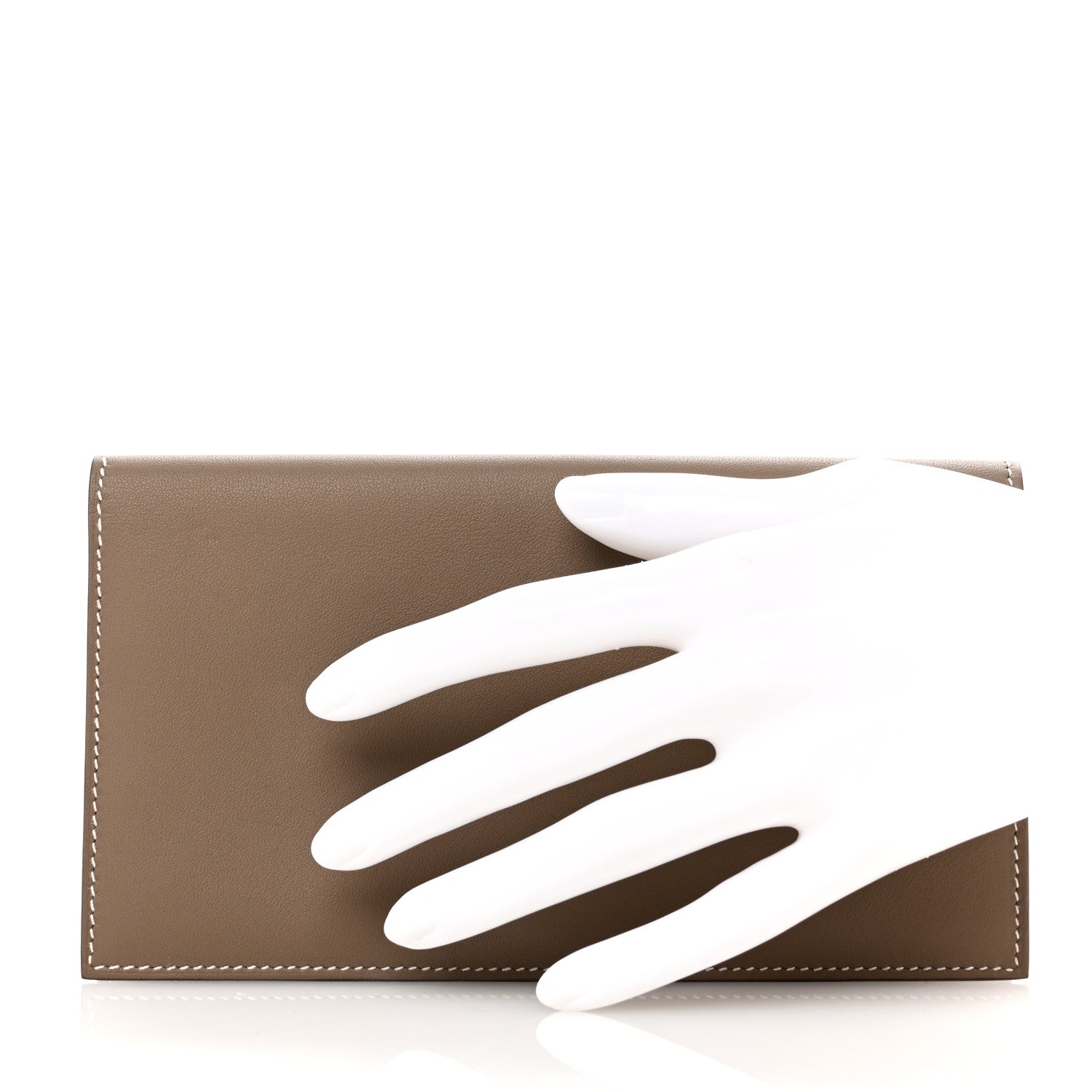 Hermes Swift Citizen Twill Long Wallet Etoupe 2 of 9