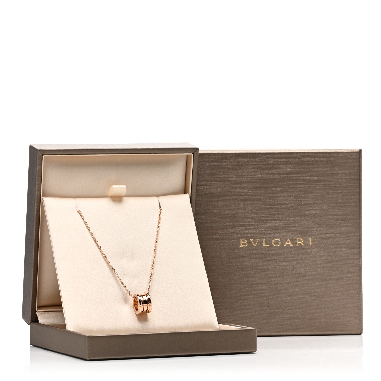 Bulgari 18K Rose Gold B.Zero1 Pendant Necklace 6 of 6