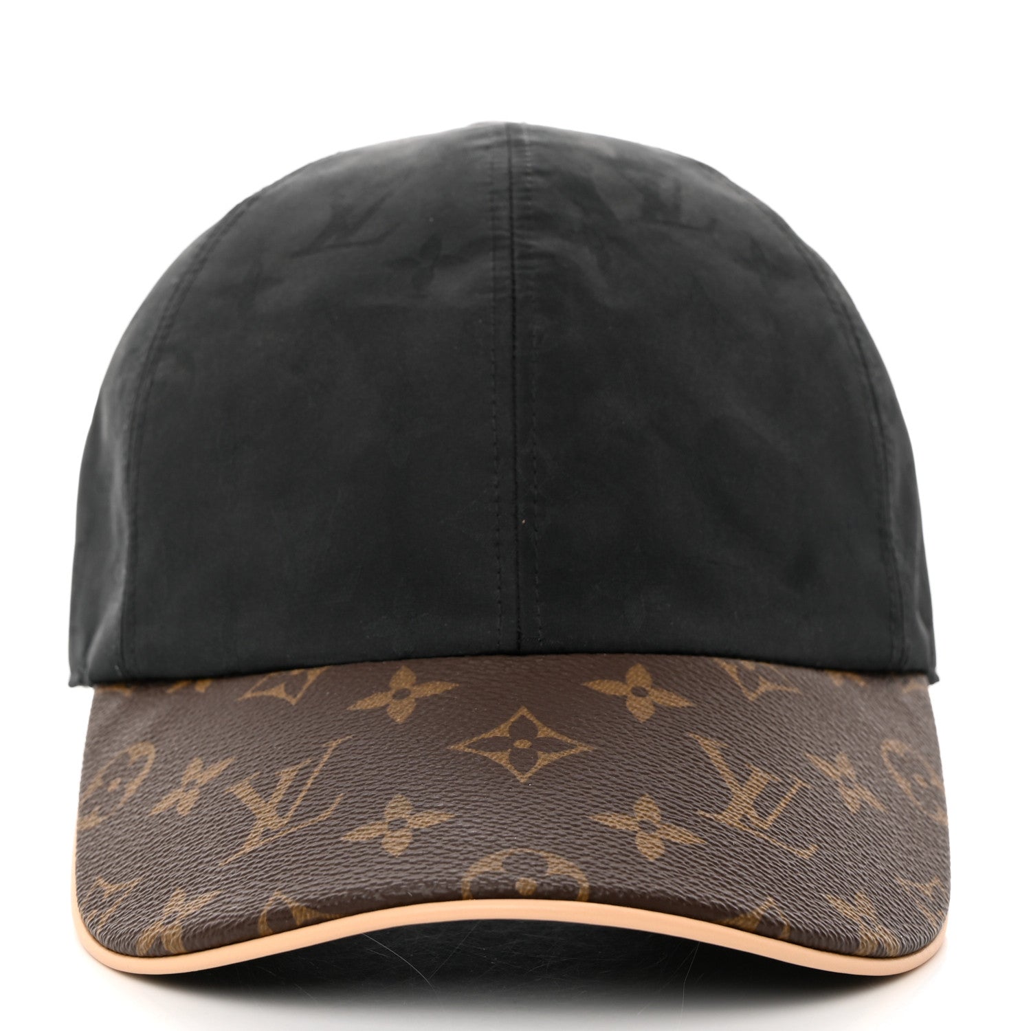 Louis Vuitton Polyester Silk Monogram LV Get Ready Cap M Black 3 of 10