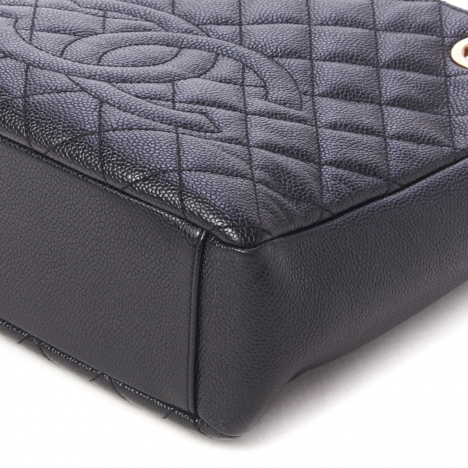 Chanel Caviar Quilted Petit Shopping Tote PST Black 5 of 9