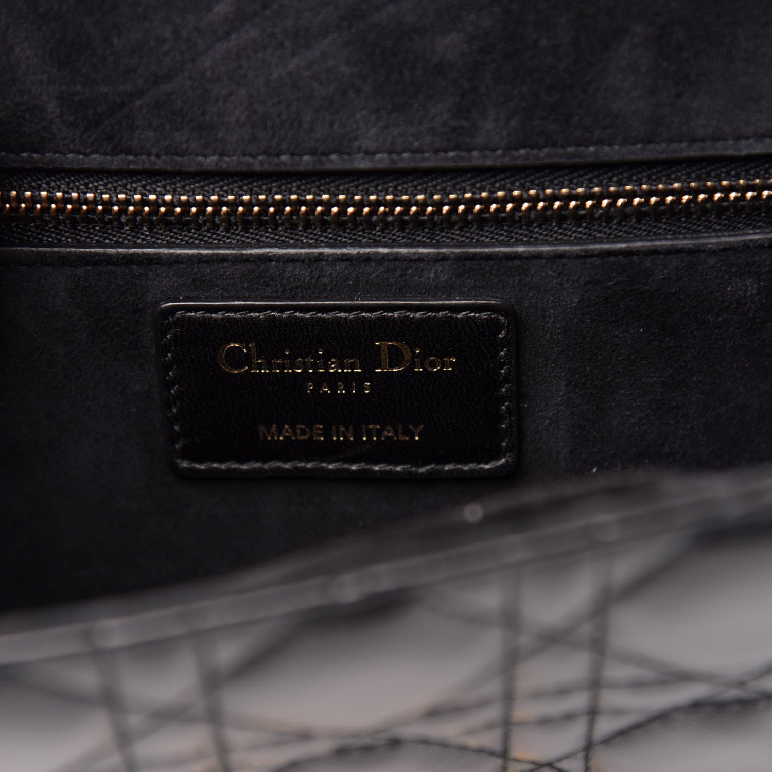 Christian Dior Lambskin Cannage Small Dioraddict Flap Bag Black 6 of 10