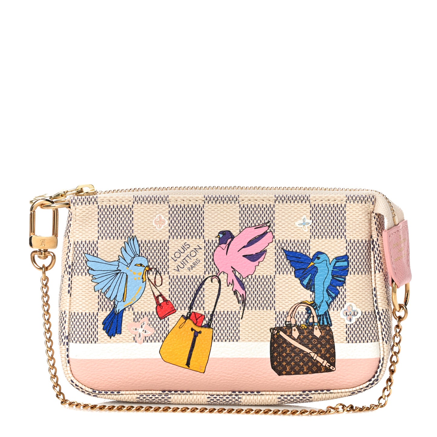 Damier Azur 2018 Christmas Animation Mini Pochette Accessories