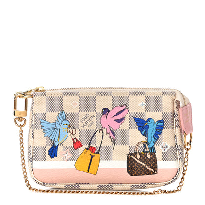 Louis Vuitton Damier Azur 2018 Christmas Animation Mini Pochette Accessories 1 of 11