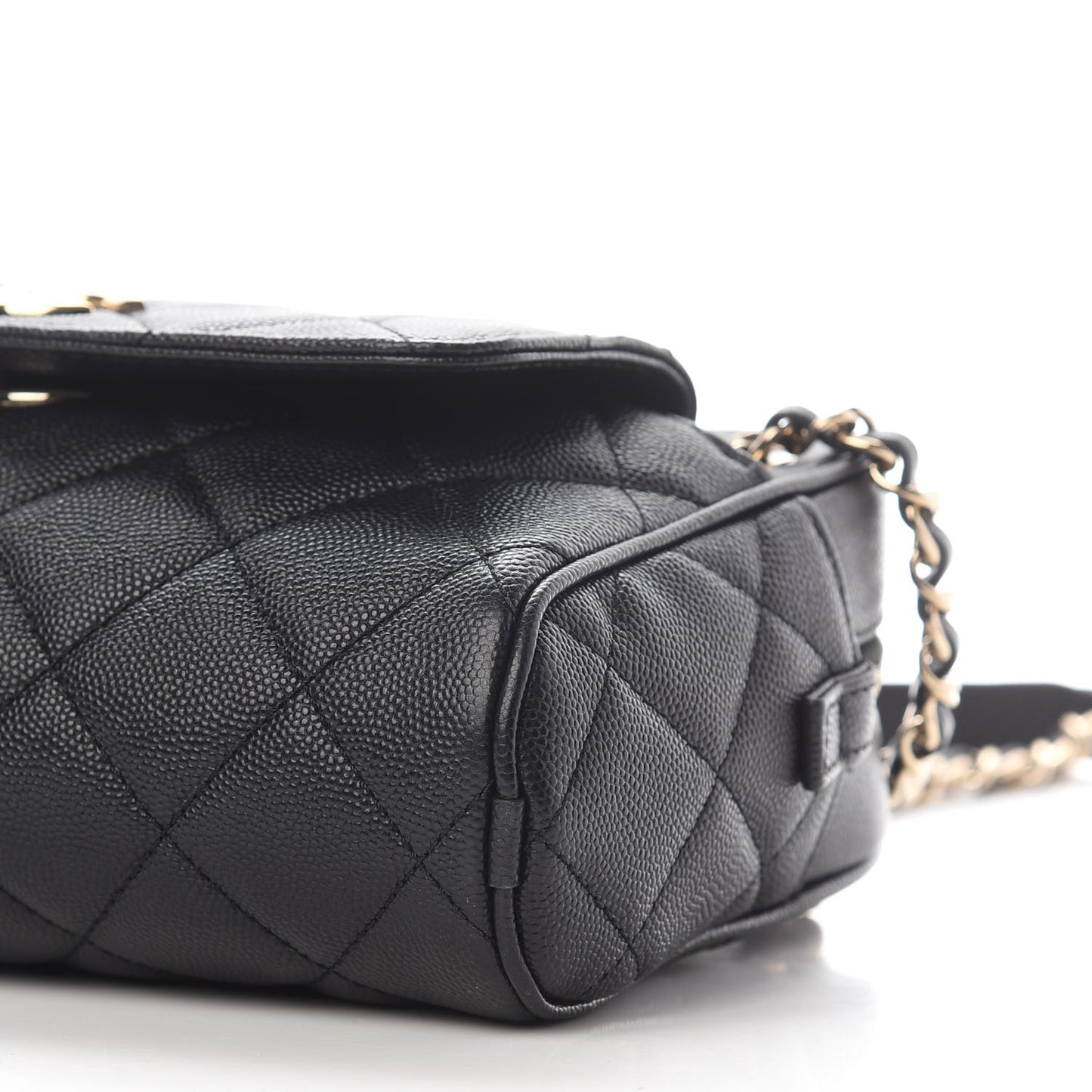 Caviar Quilted Small In & Out Camera Case Black