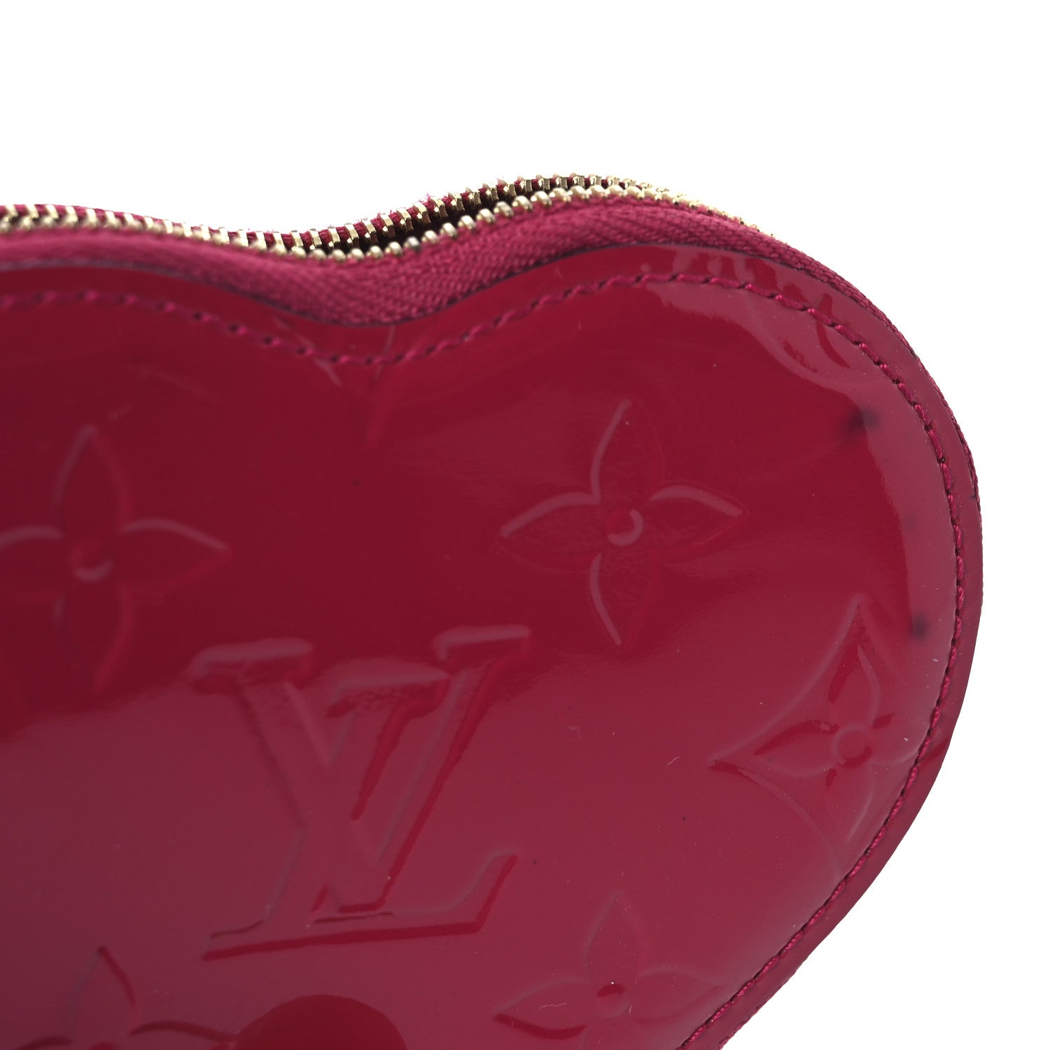 Louis Vuitton Vernis Heart Coin Purse Rose Indien 8 of 10