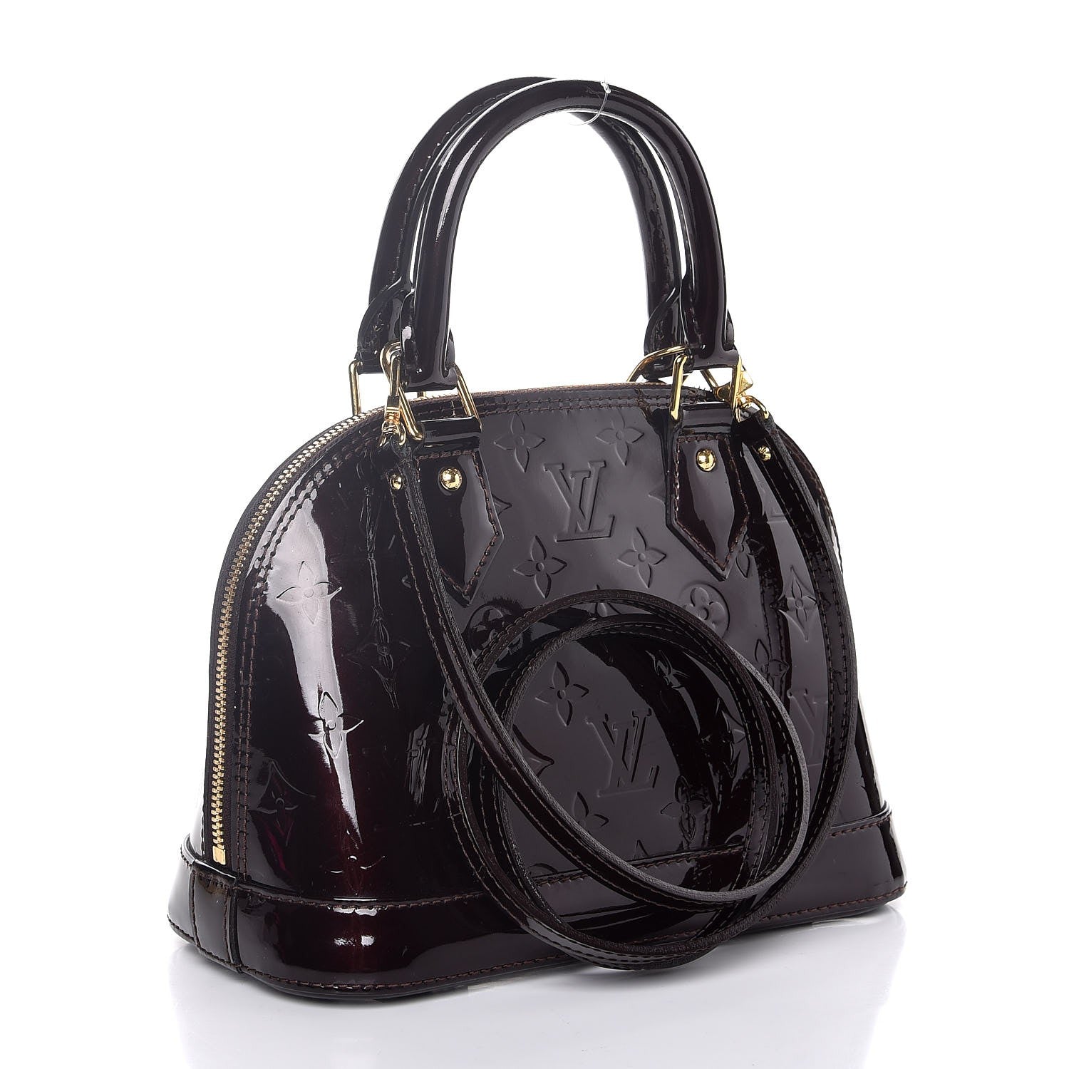 Louis Vuitton Vernis Alma BB Amarante 3 of 7