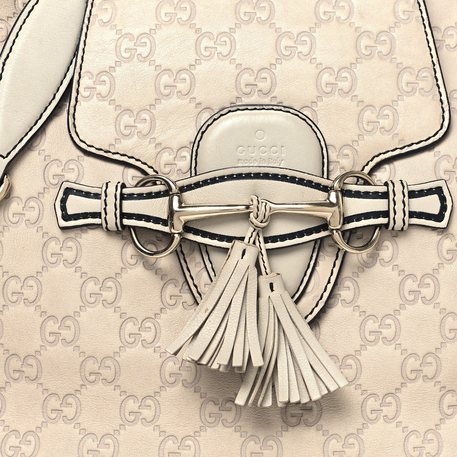 Gucci Guccissima Signature Medium Emily Hobo Mystic White 8 of 11