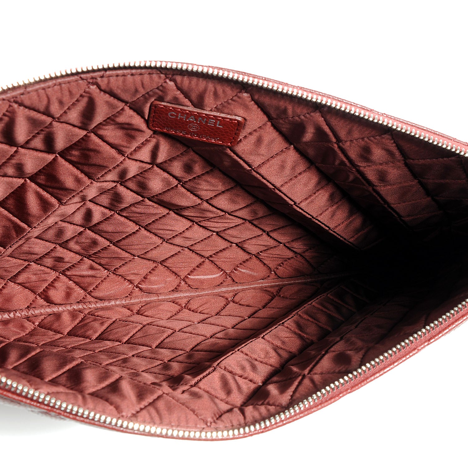 Chanel Caviar Large Cosmetic Case Rouge 8 of 9