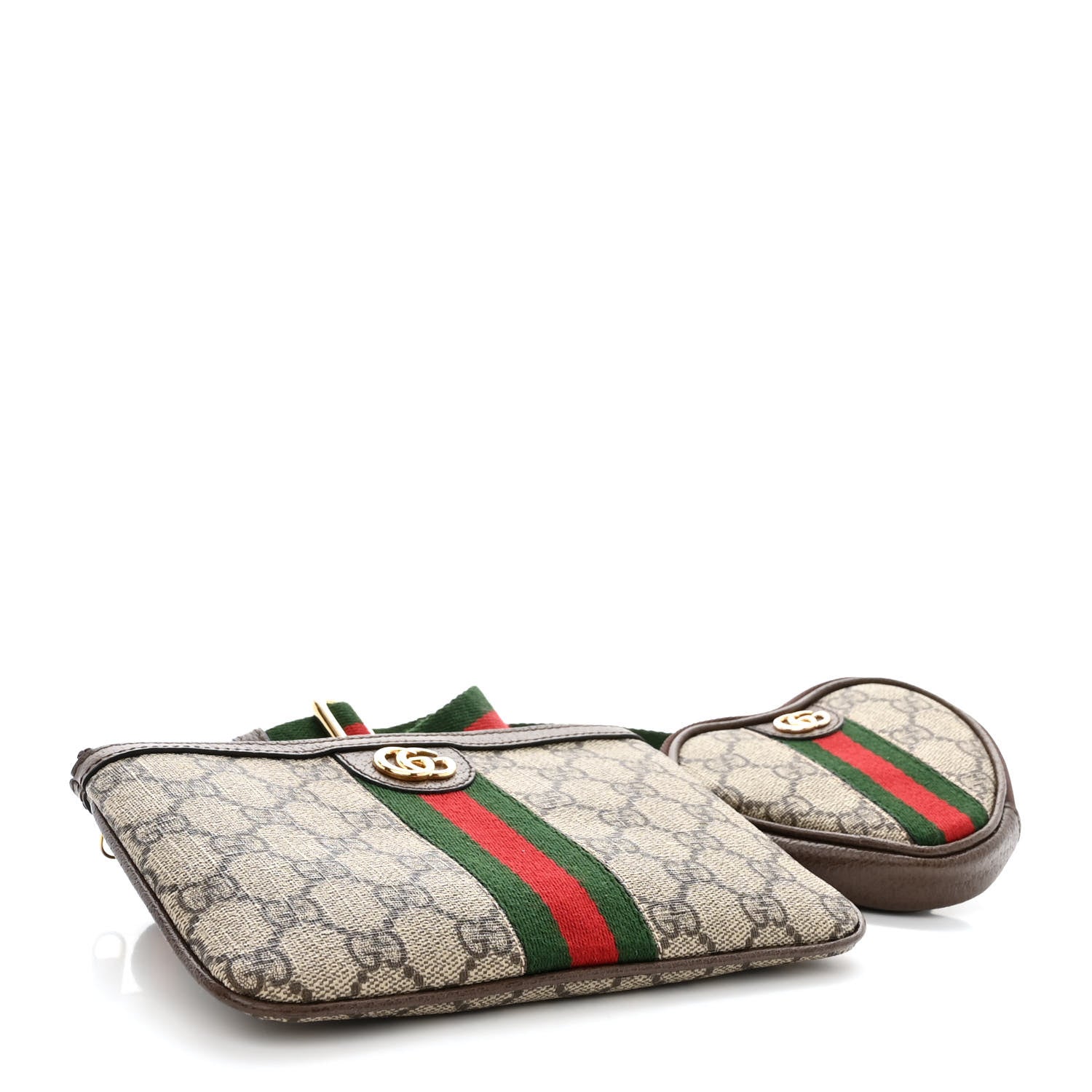 Gucci GG Supreme Monogram Web Ophidia Utility Belt Bag 75 30 Beige Ebony New Acero 4 of 14