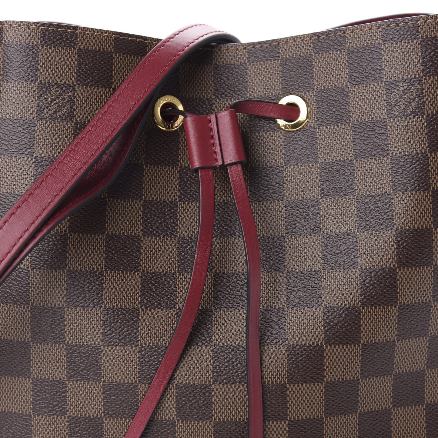 Damier Ebene Neonoe MM Cherry Berry