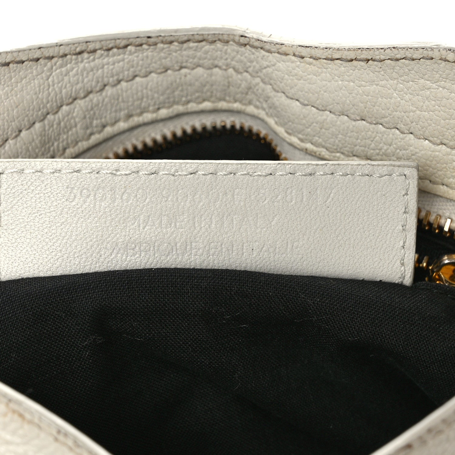 Balenciaga Chevre Gold Metallic Edge Hardware Mini City White 7 of 11