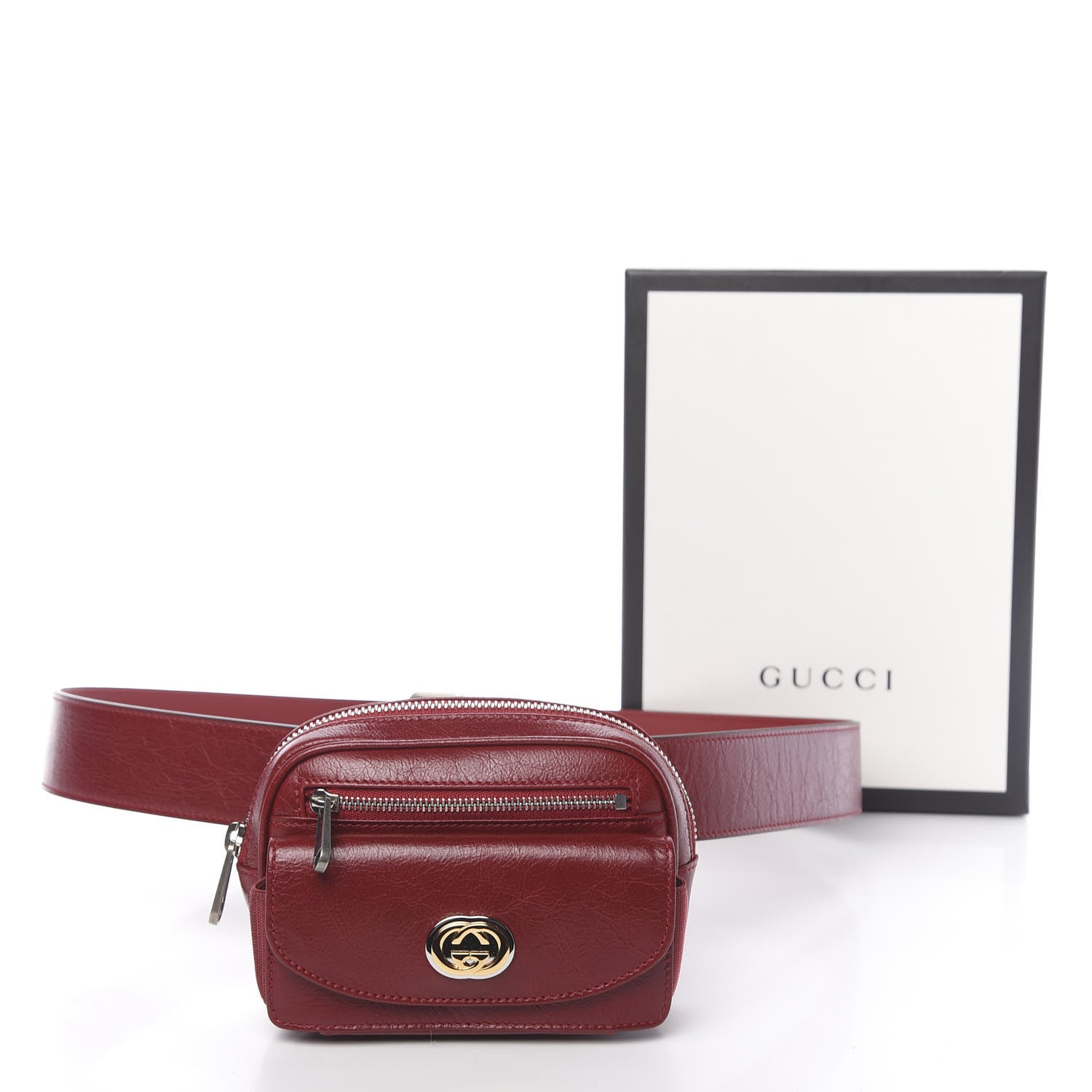 Gucci Fluffy Calfskin Mini Morpheus Belt Bag Red 11 of 11