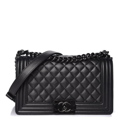 Chanel Caviar Quilted Medium Boy Flap So Black 1 of 13