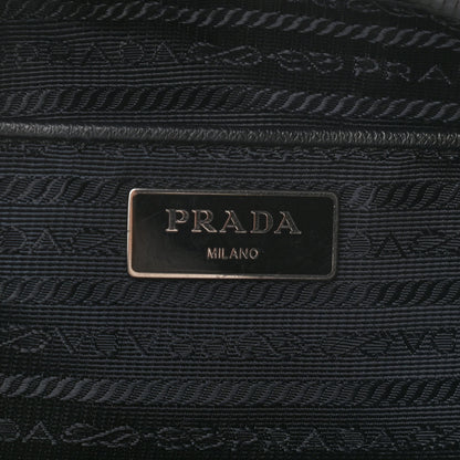 Prada Tessuto Nylon Saffiano Double Buckle Messenger Shoulder Bag Black 5 of 10